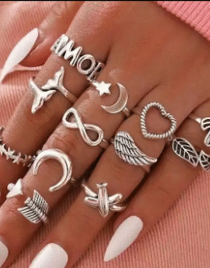 Set anillos AMOR 12x1