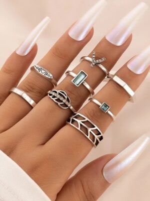 Set de anillos Sky 8 x1