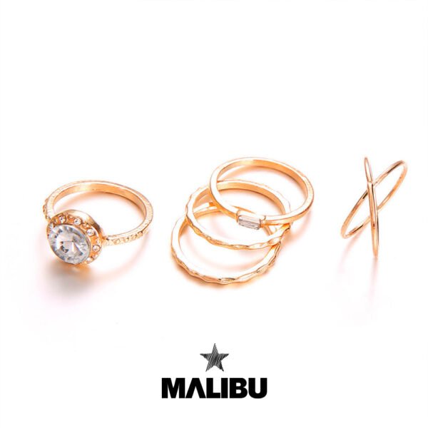 Set de Anillos 5 x 1 Diamond