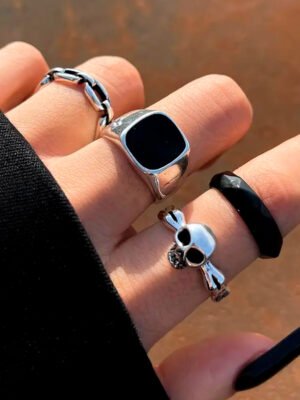 Set de Anillos X 4 DARK