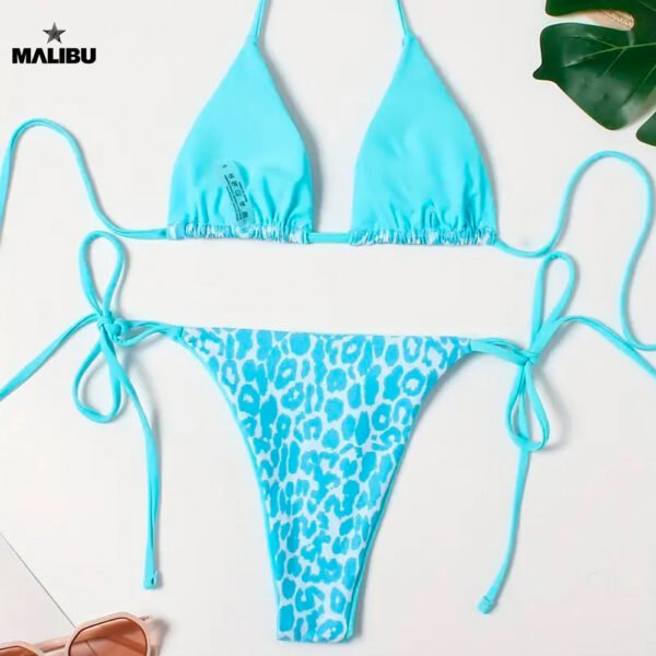 asdfasfasf Bikini Animal Colors Celeste