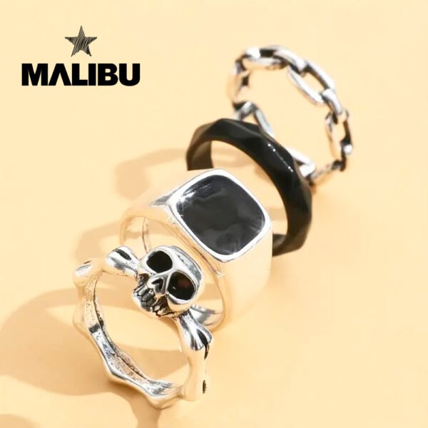 Set de Anillos X 4 DARK