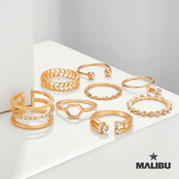 Set de Anillos 8 x 1 Diamond