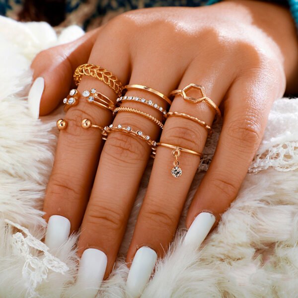 Set de Anillos 8 x 1 Diamond