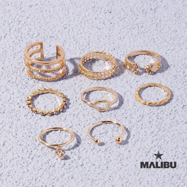 Set de Anillos 8 x 1 Diamond